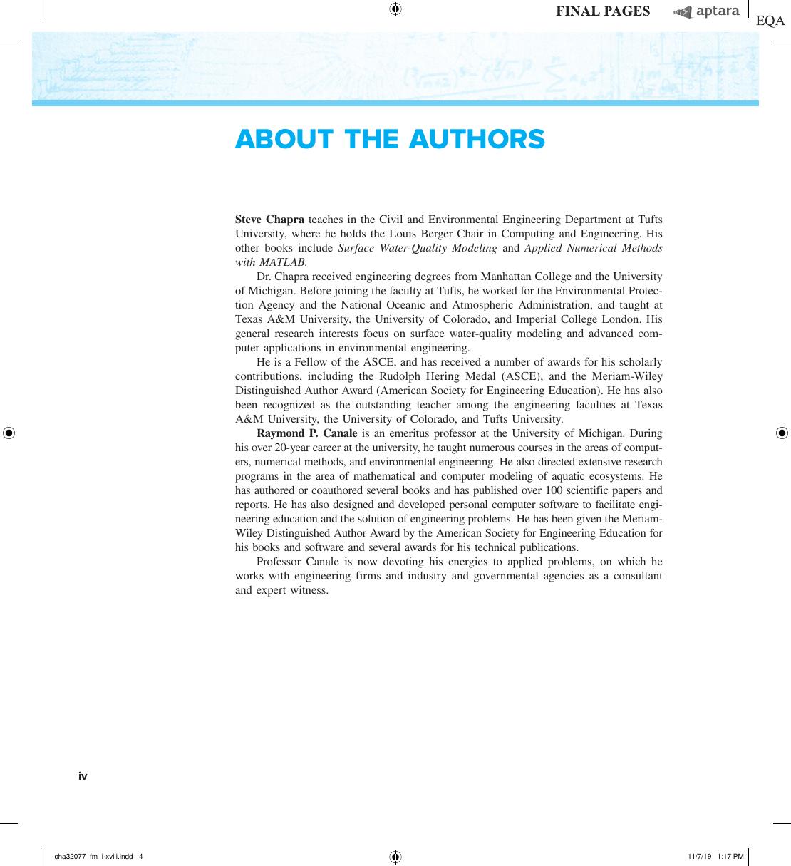Preview page 5 of Numerical Methods for Engineers 8th Edition By Steven C Chapra; Raymond P Canale