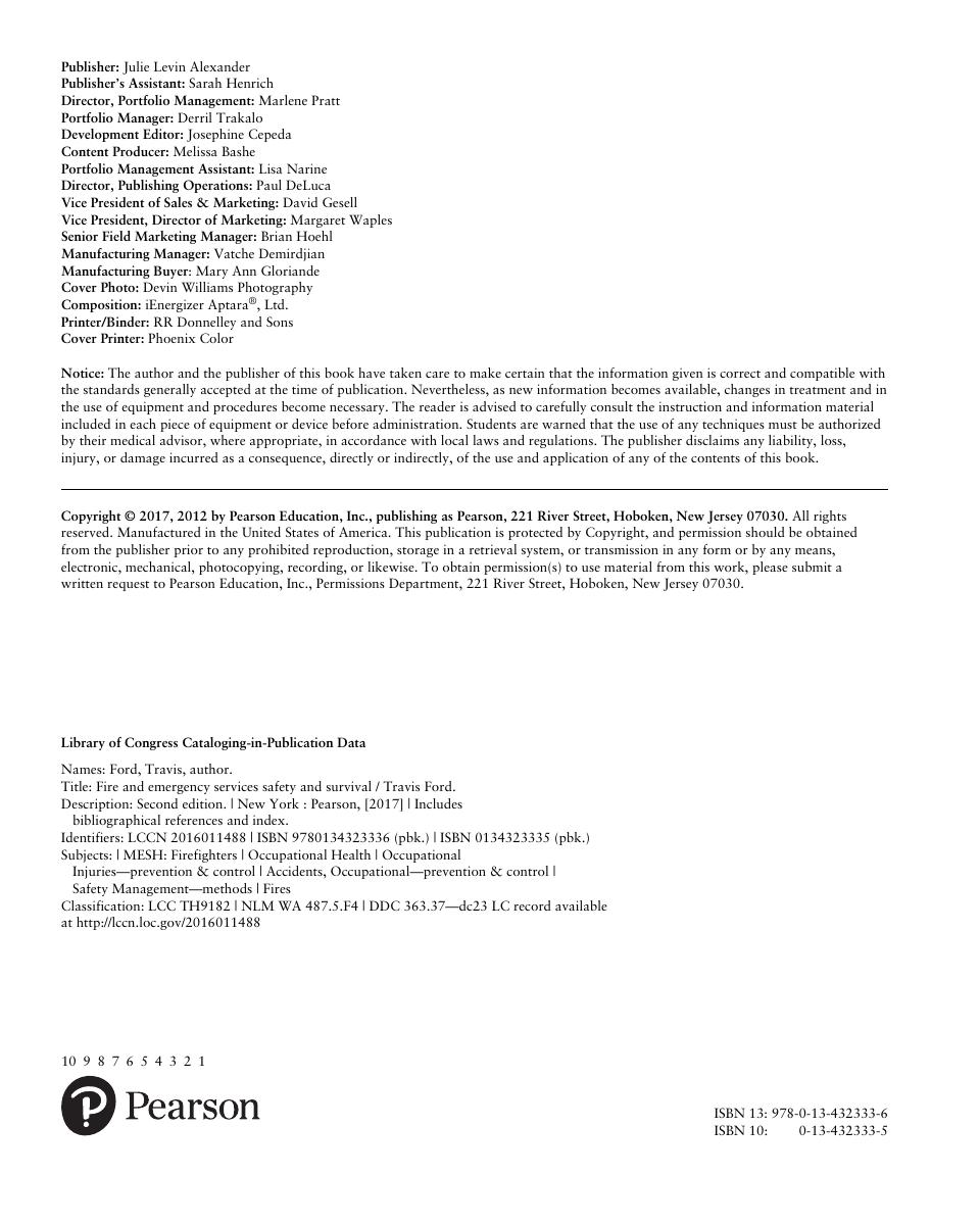 Preview page 3 of Fire and Emergency Services Safety & Survival 2nd Edition By Travis Ford