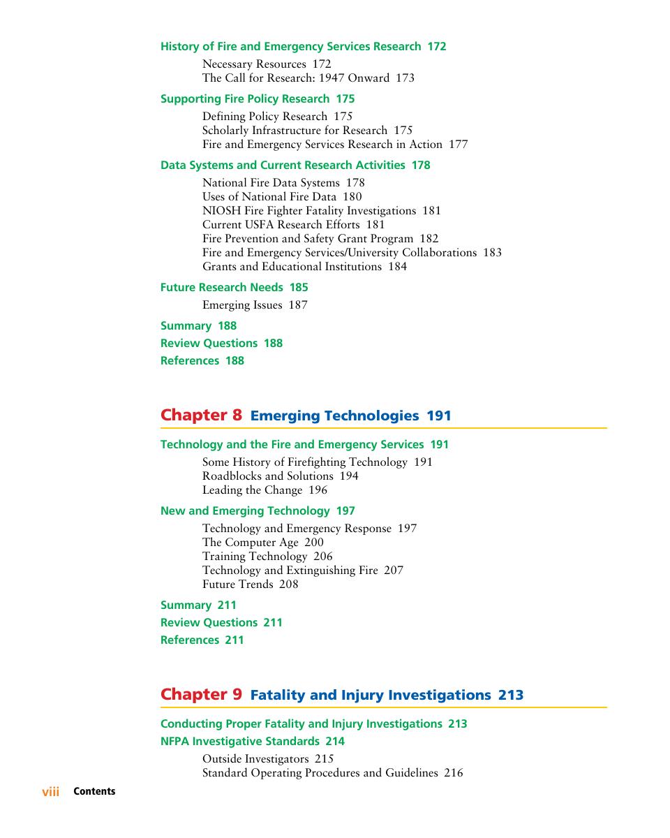 Preview page 9 of Fire and Emergency Services Safety & Survival 2nd Edition By Travis Ford