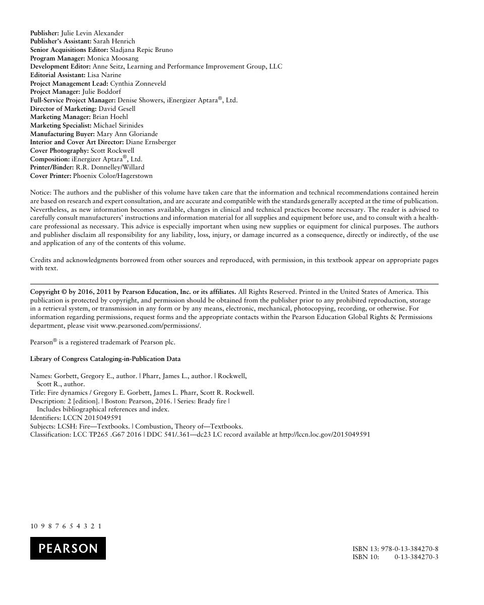 Preview page 3 of Fire Dynamics 2nd Edition By Gregory Gorbett, James Pharr, Scott Rockwell