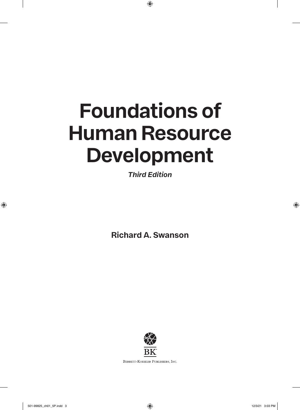 Preview page 4 of Foundations of Human Resource Development 3rd Edition By Richard A. Swanson