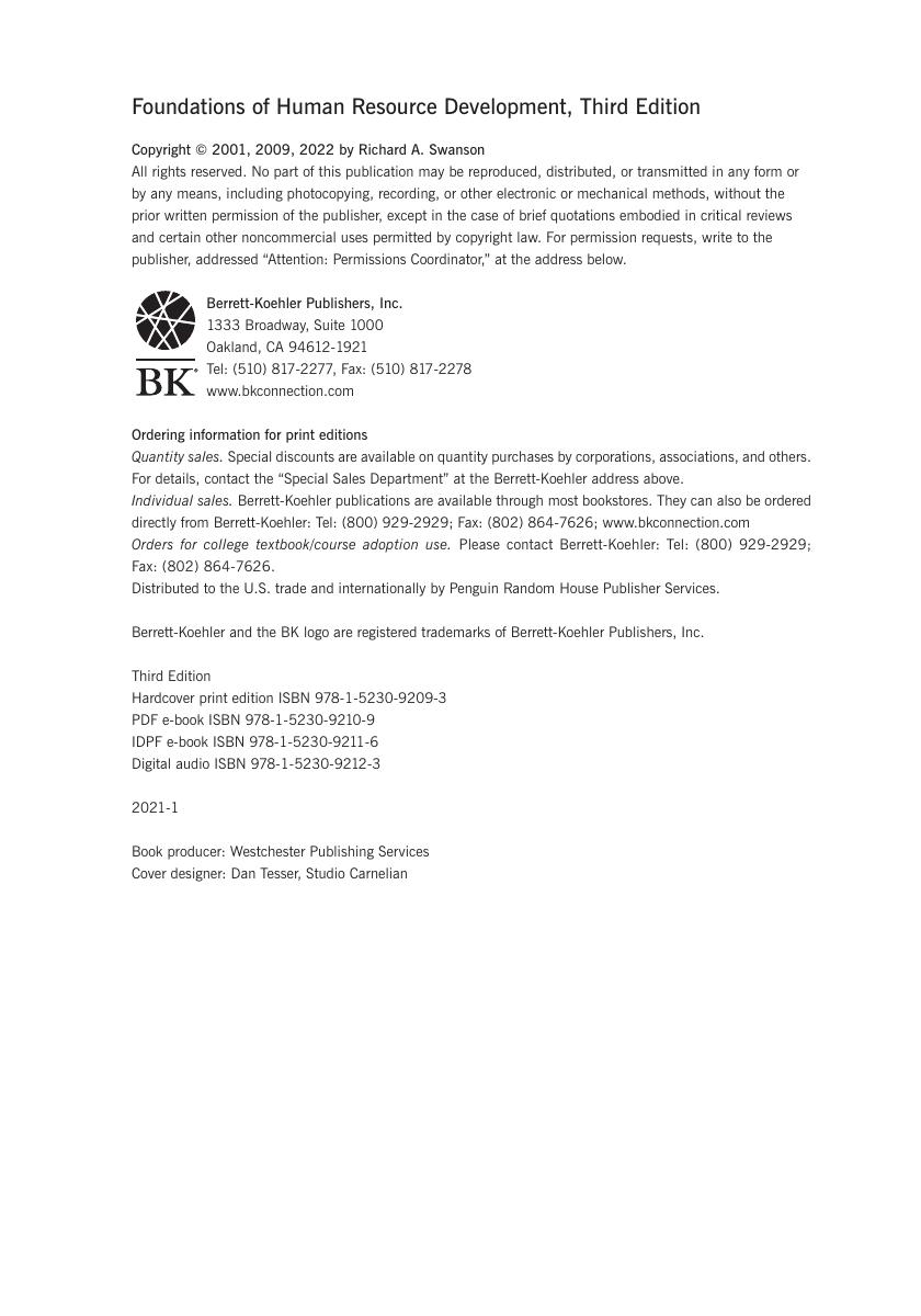 Preview page 5 of Foundations of Human Resource Development 3rd Edition By Richard A. Swanson