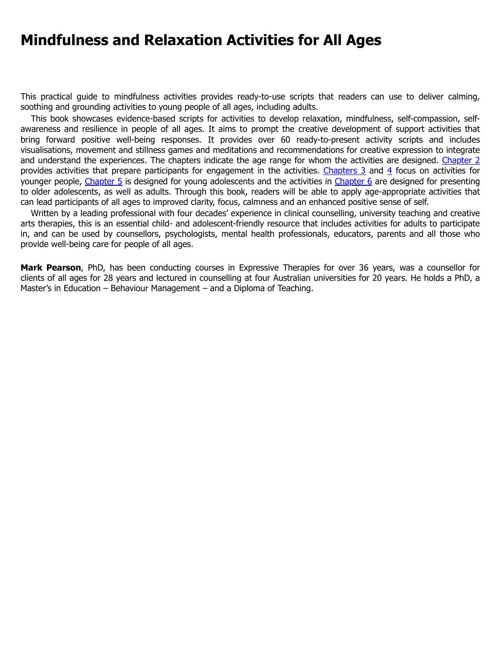 Preview page 3 of Mindfulness and Relaxation Activities for All Ages 1st Edition By Mark Pearson