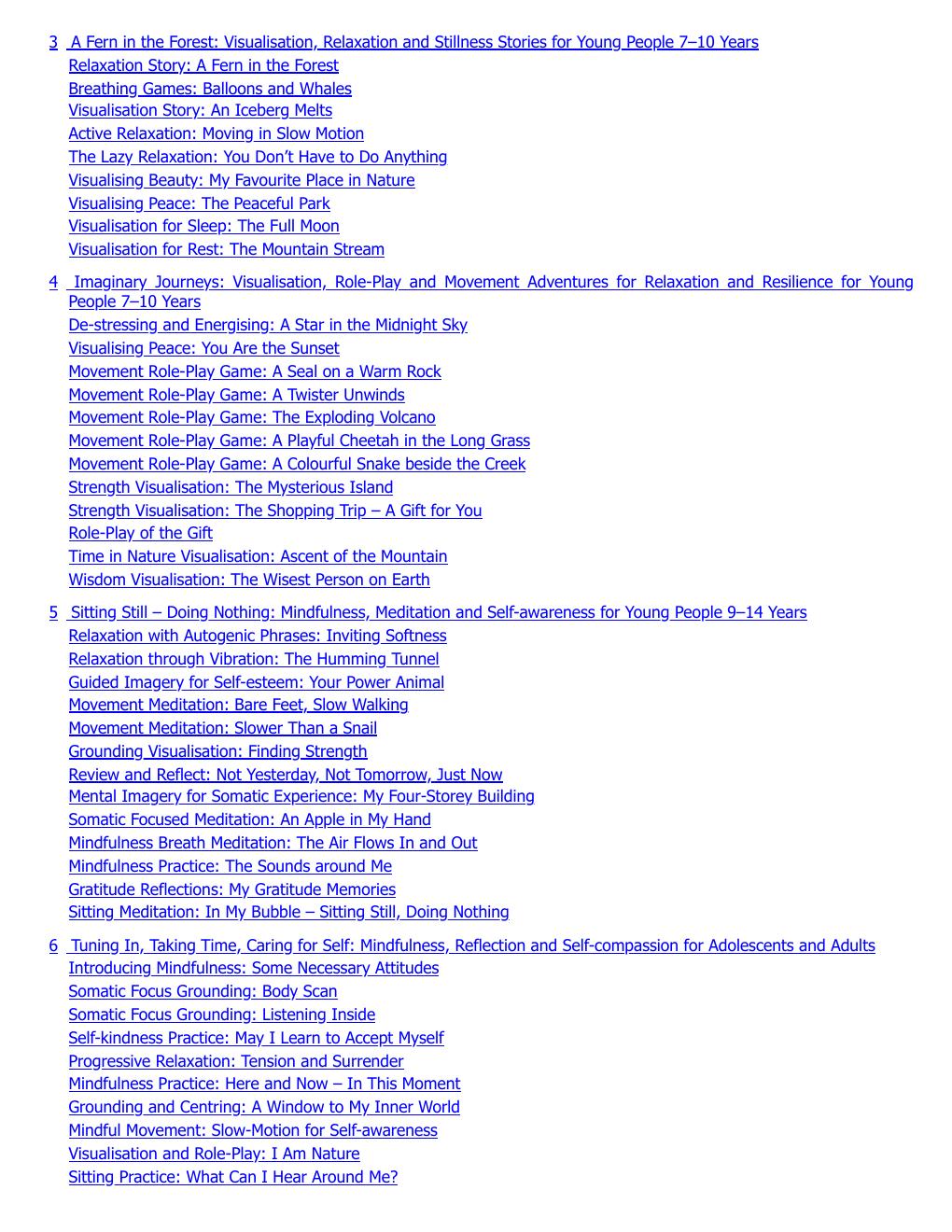 Preview page 8 of Mindfulness and Relaxation Activities for All Ages 1st Edition By Mark Pearson