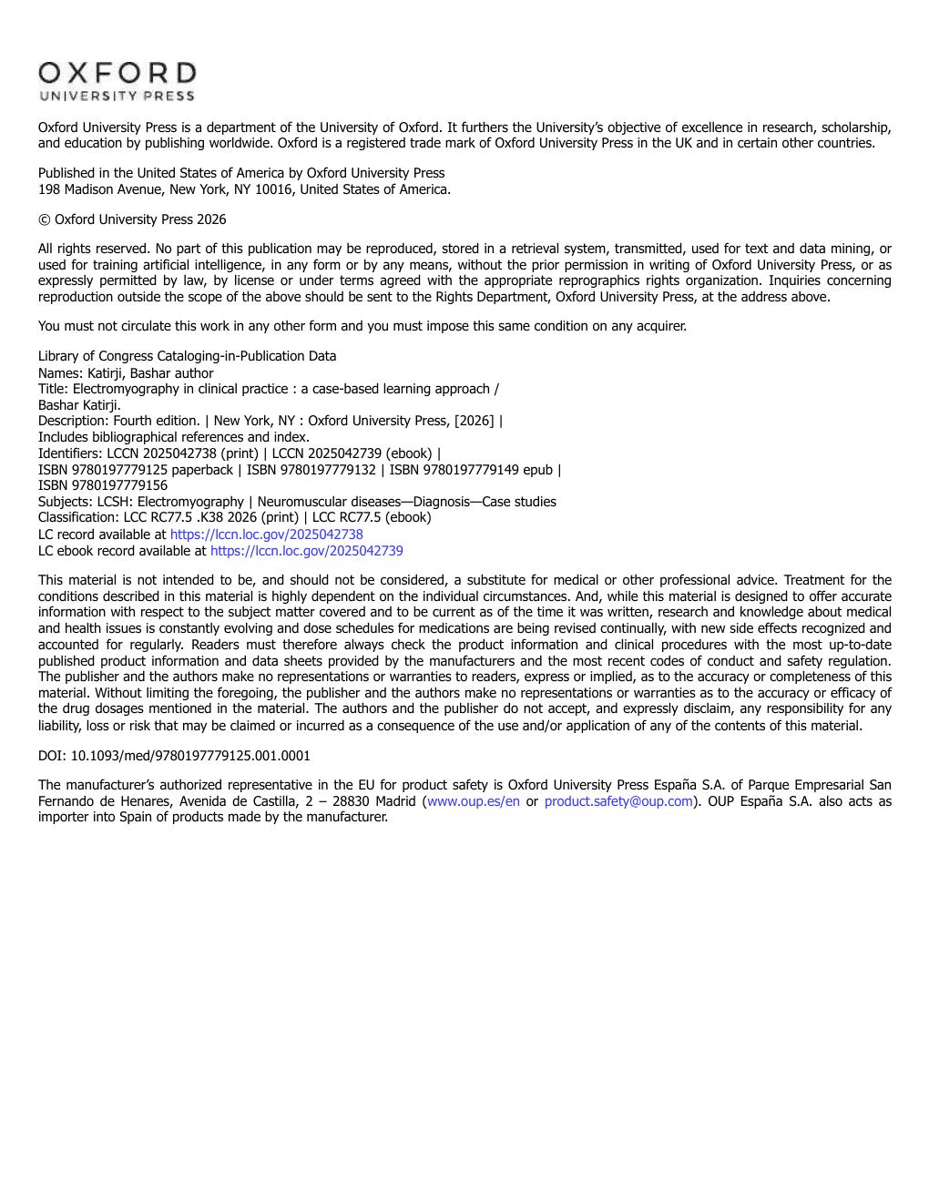 Preview page 5 of Electromyography in Clinical Practice A Case-Based Learning Approach 4th Edition By Bashar Katirji