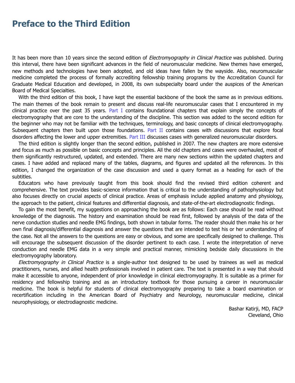 Preview page 10 of Electromyography in Clinical Practice A Case-Based Learning Approach 4th Edition By Bashar Katirji