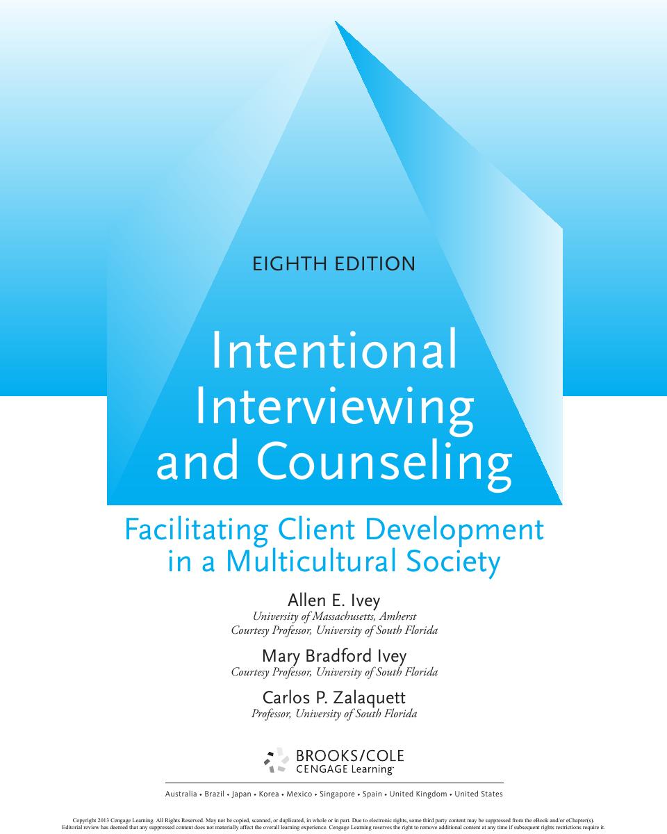 Preview page 2 of Intentional Interviewing and Counseling Facilitating Client Development in a Multicultural Society 8th Edition By Allen