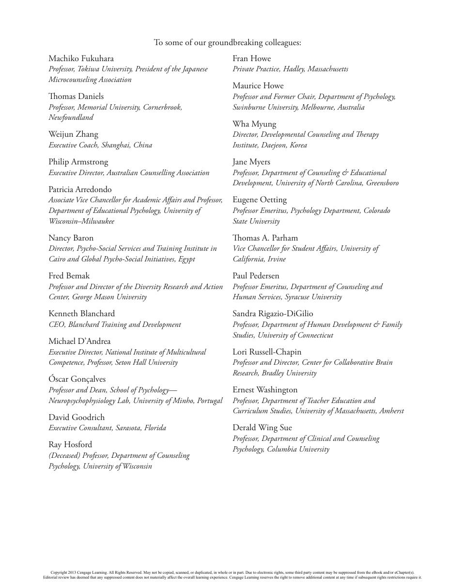 Preview page 6 of Intentional Interviewing and Counseling Facilitating Client Development in a Multicultural Society 8th Edition By Allen