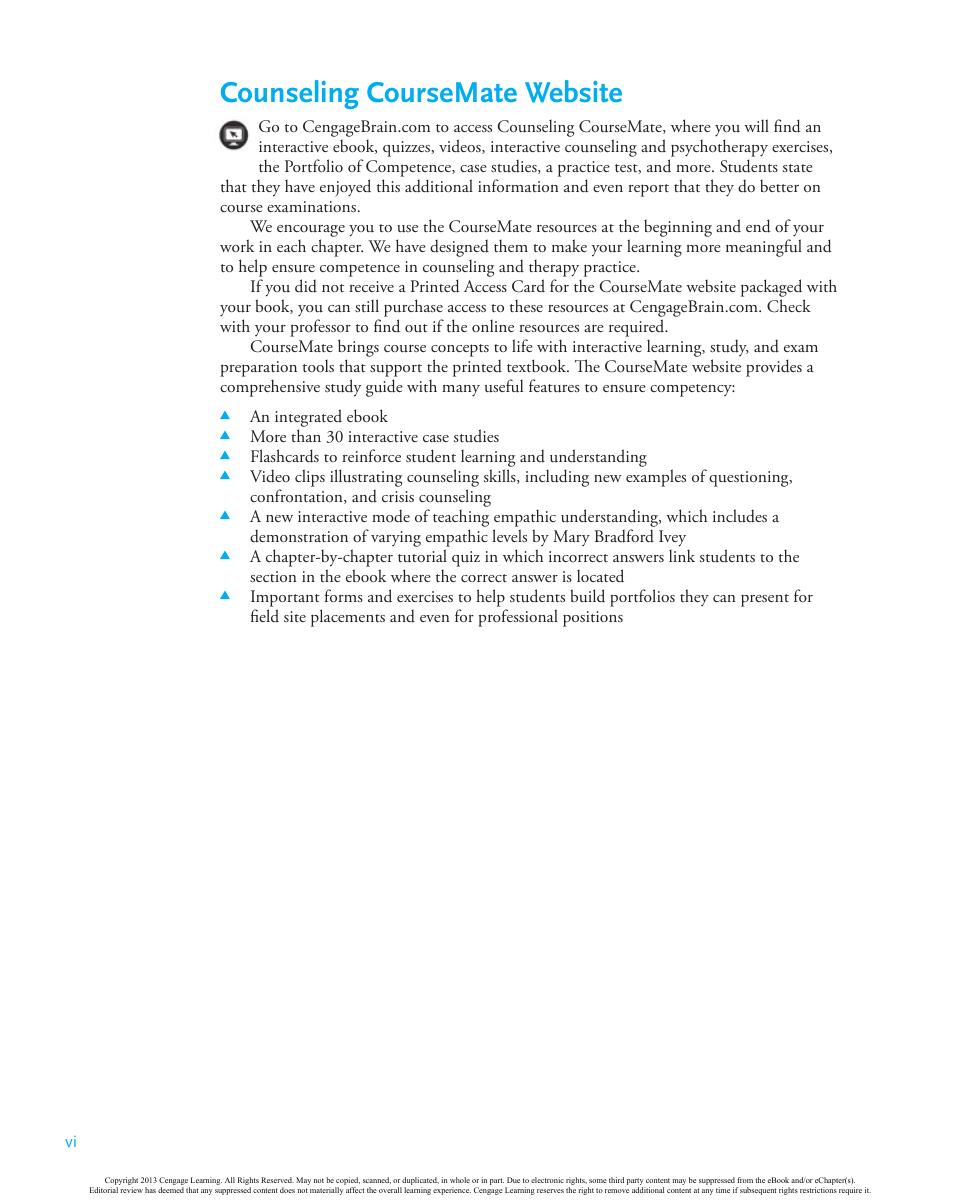Preview page 8 of Intentional Interviewing and Counseling Facilitating Client Development in a Multicultural Society 8th Edition By Allen