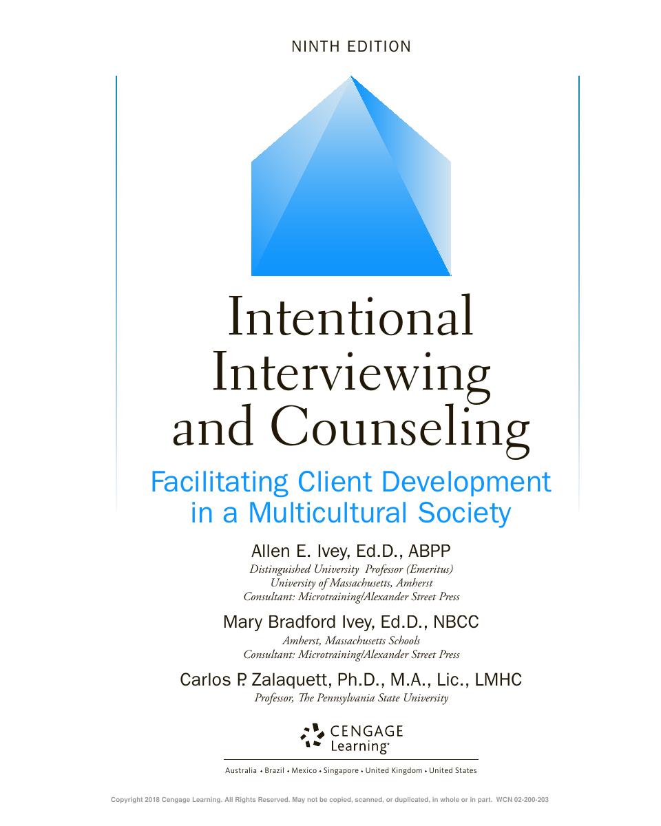 Preview page 2 of Intentional Interviewing and Counseling Facilitating Client Development in a Multicultural Society 9th Edition By Allen