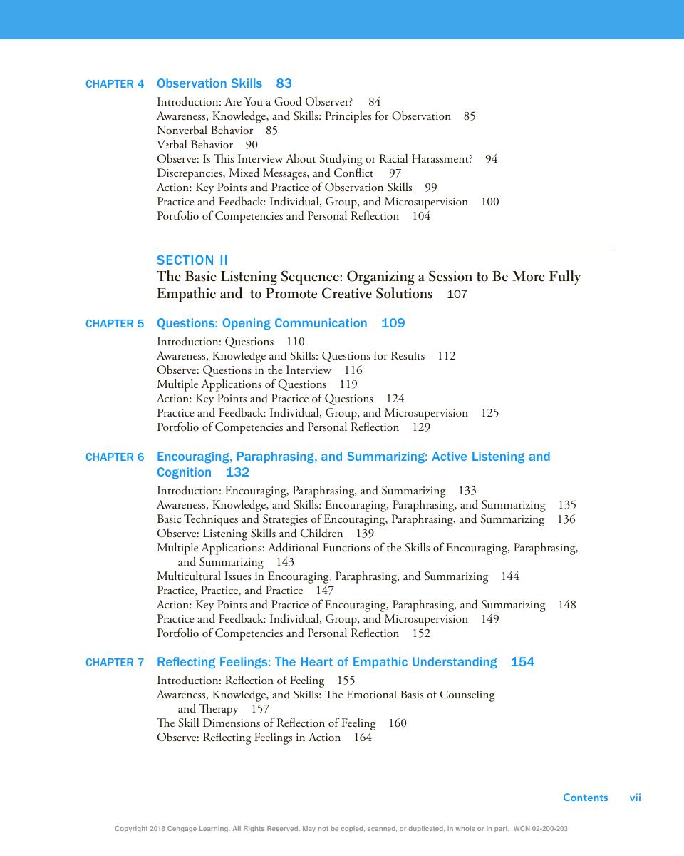 Preview page 8 of Intentional Interviewing and Counseling Facilitating Client Development in a Multicultural Society 9th Edition By Allen