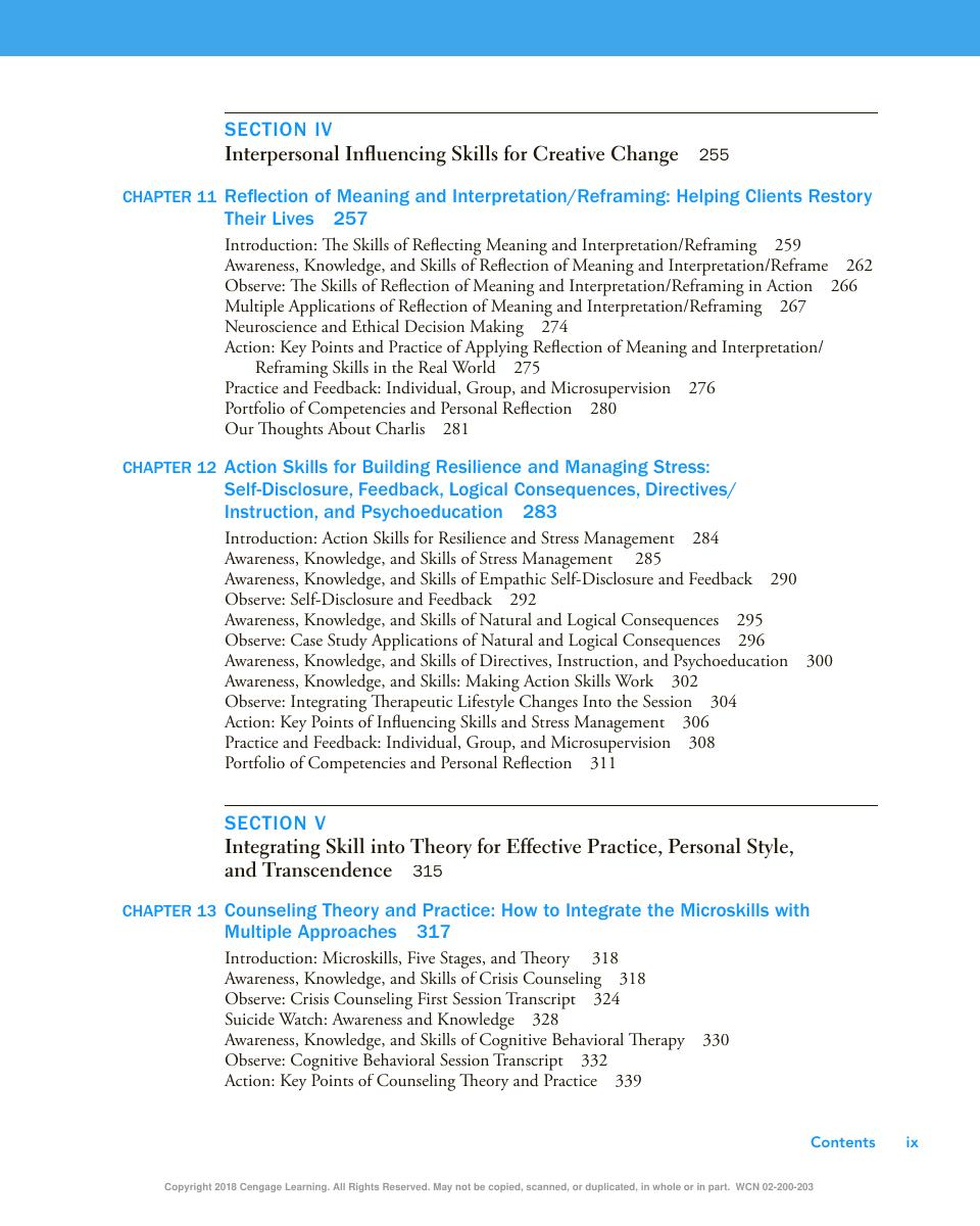 Preview page 10 of Intentional Interviewing and Counseling Facilitating Client Development in a Multicultural Society 9th Edition By Allen