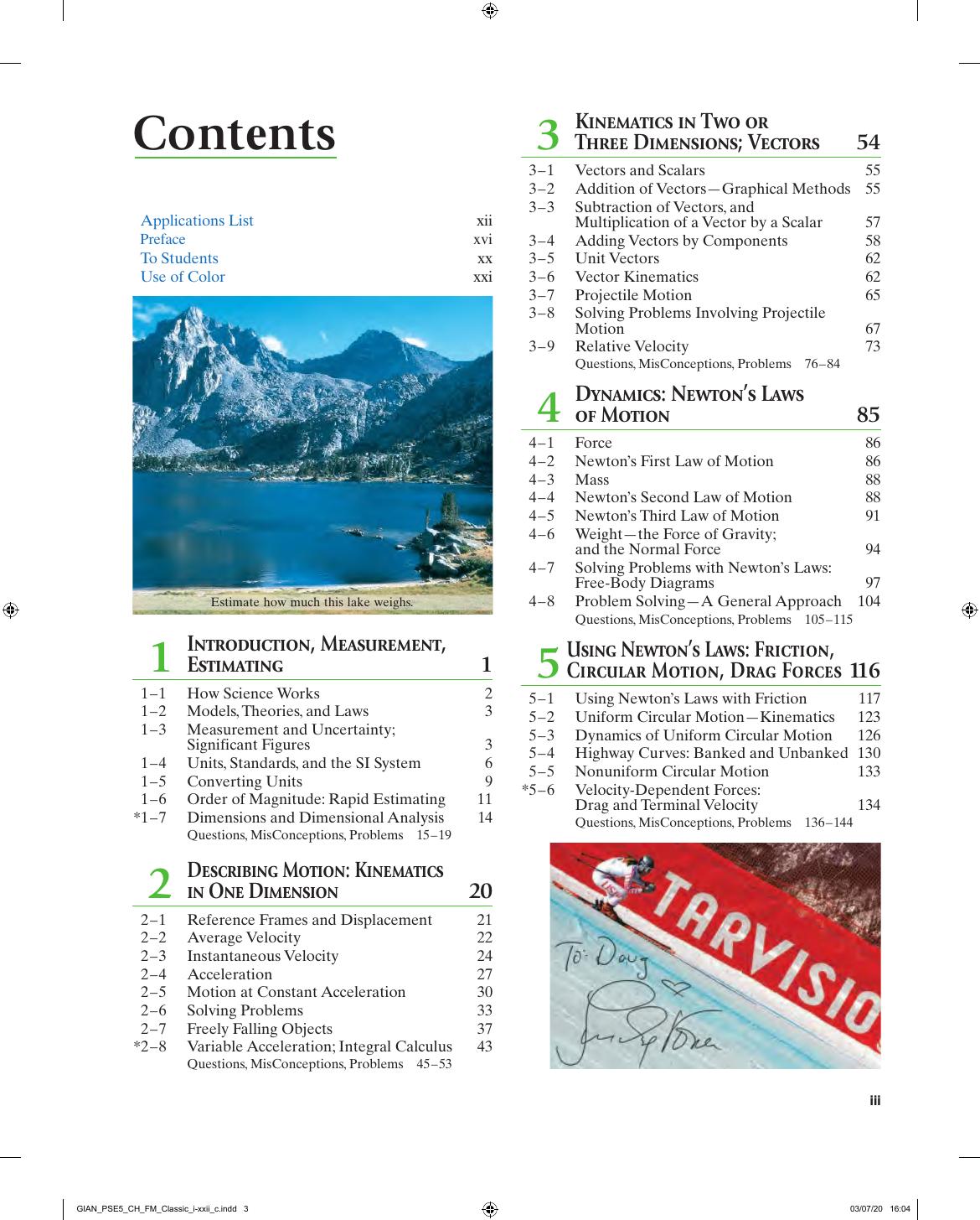 Preview page 4 of Physics for Scientists & Engineers 5th Edition By Douglas Giancoli