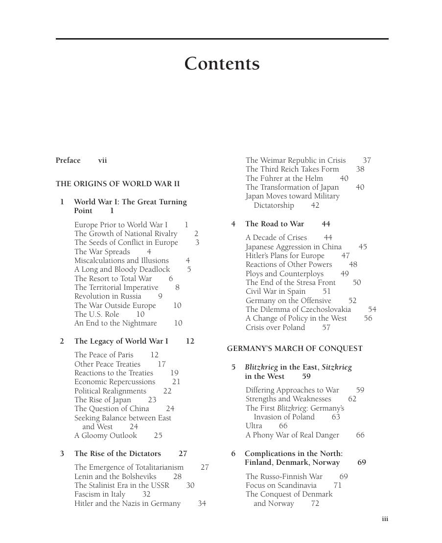 Preview page 6 of World War II A Short History 5th Edition By Michael Lyons