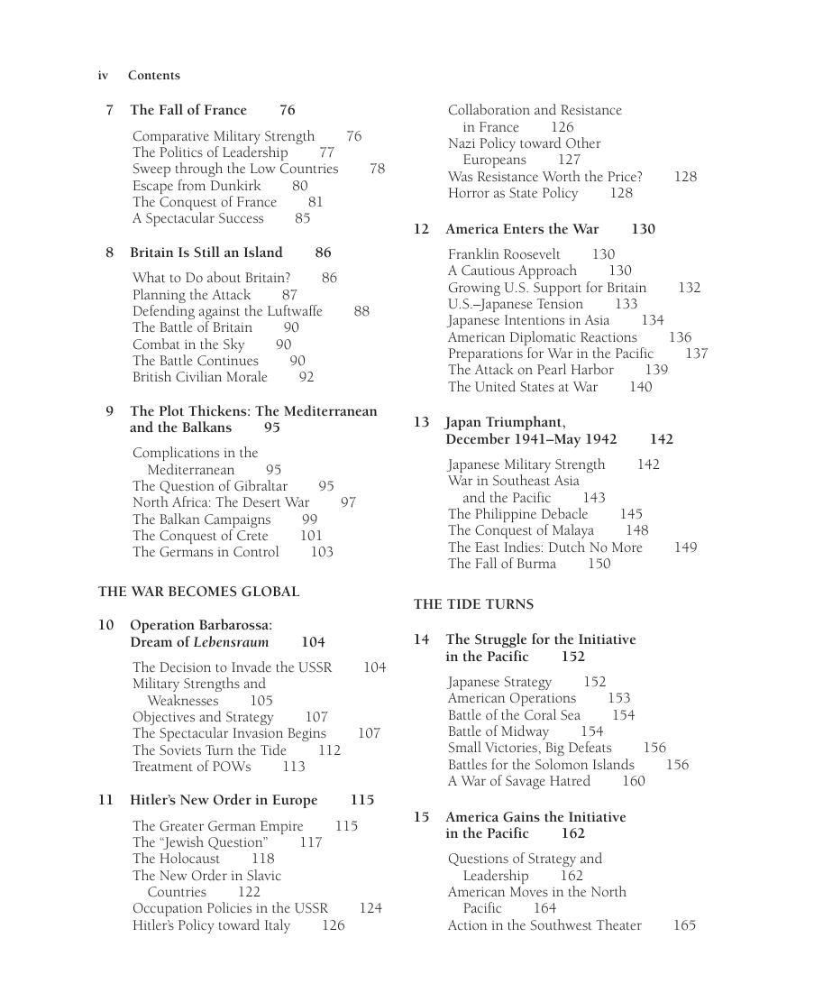Preview page 7 of World War II A Short History 5th Edition By Michael Lyons