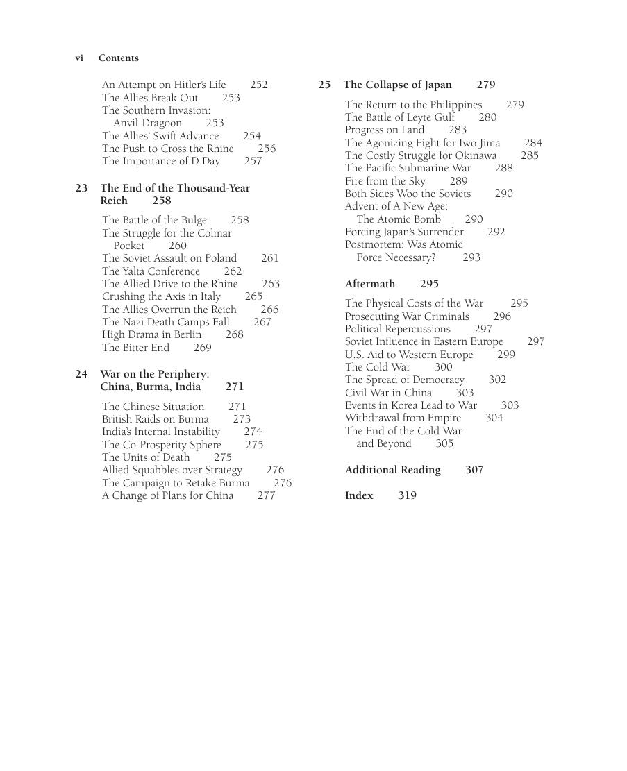 Preview page 9 of World War II A Short History 5th Edition By Michael Lyons