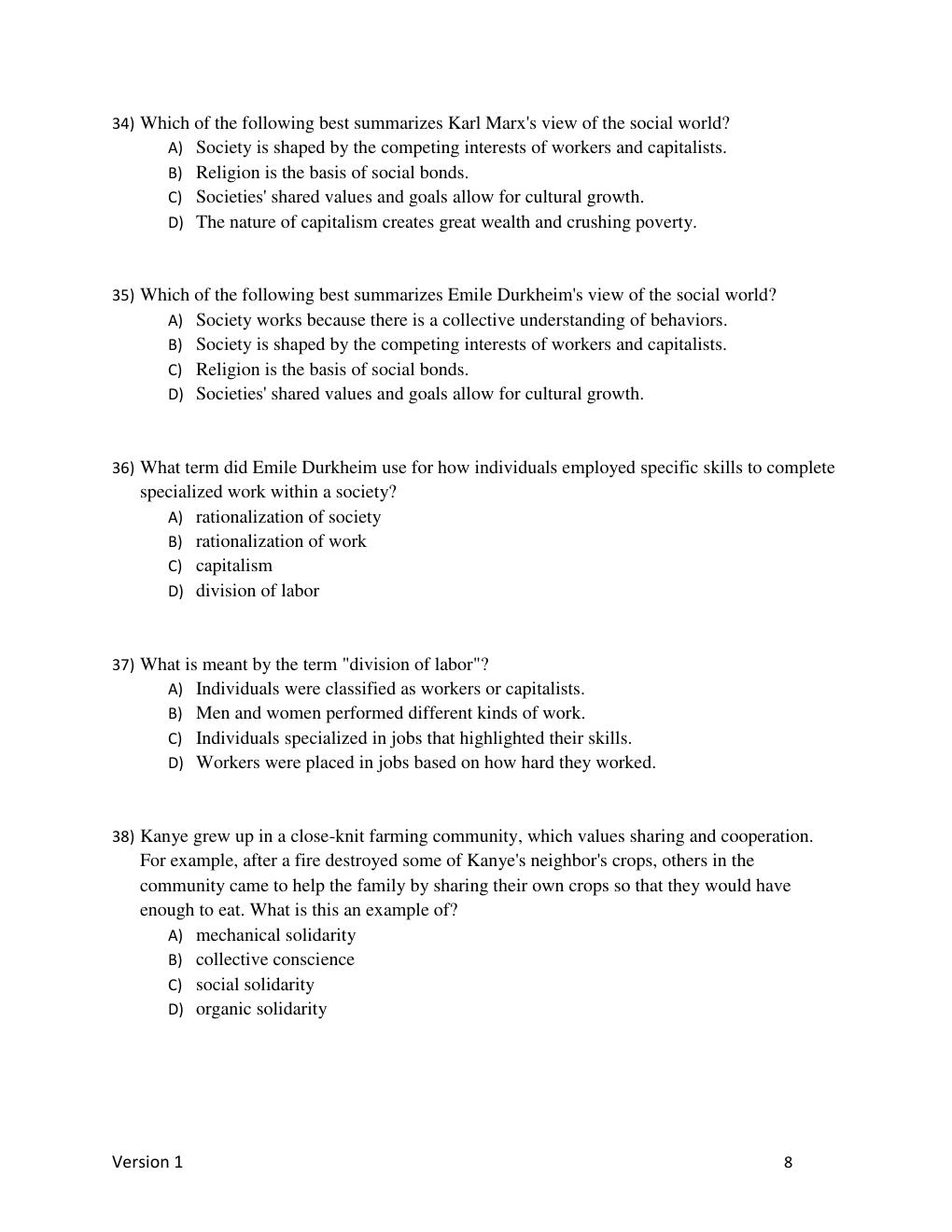 Preview page 8 of TEST BANK Experience Sociology 5th Edition By David Croteau