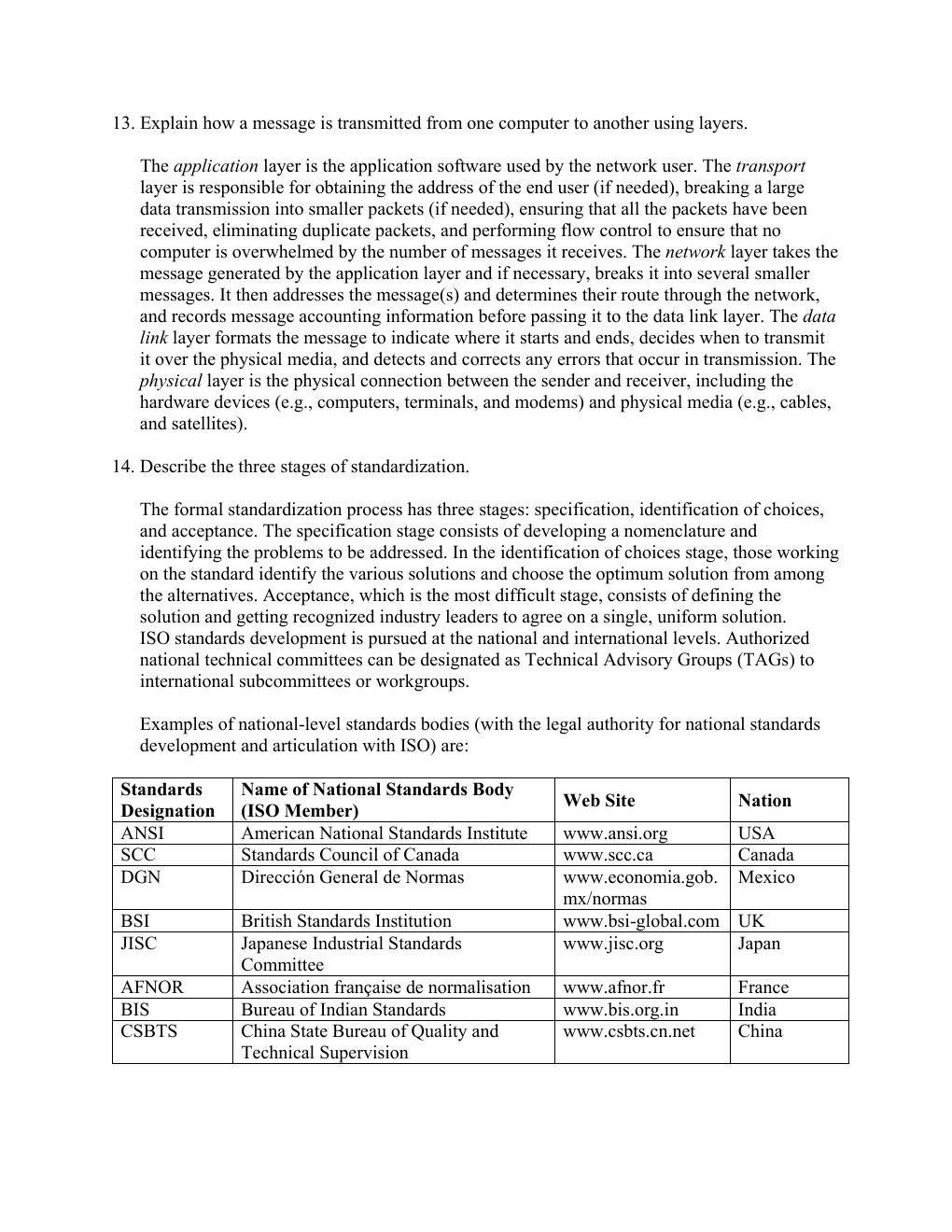 Preview page 8 of Solution Manual For Business Data Communications  and Networking  14th Edition by Jerry FitzGerald All Chapters 1- 12