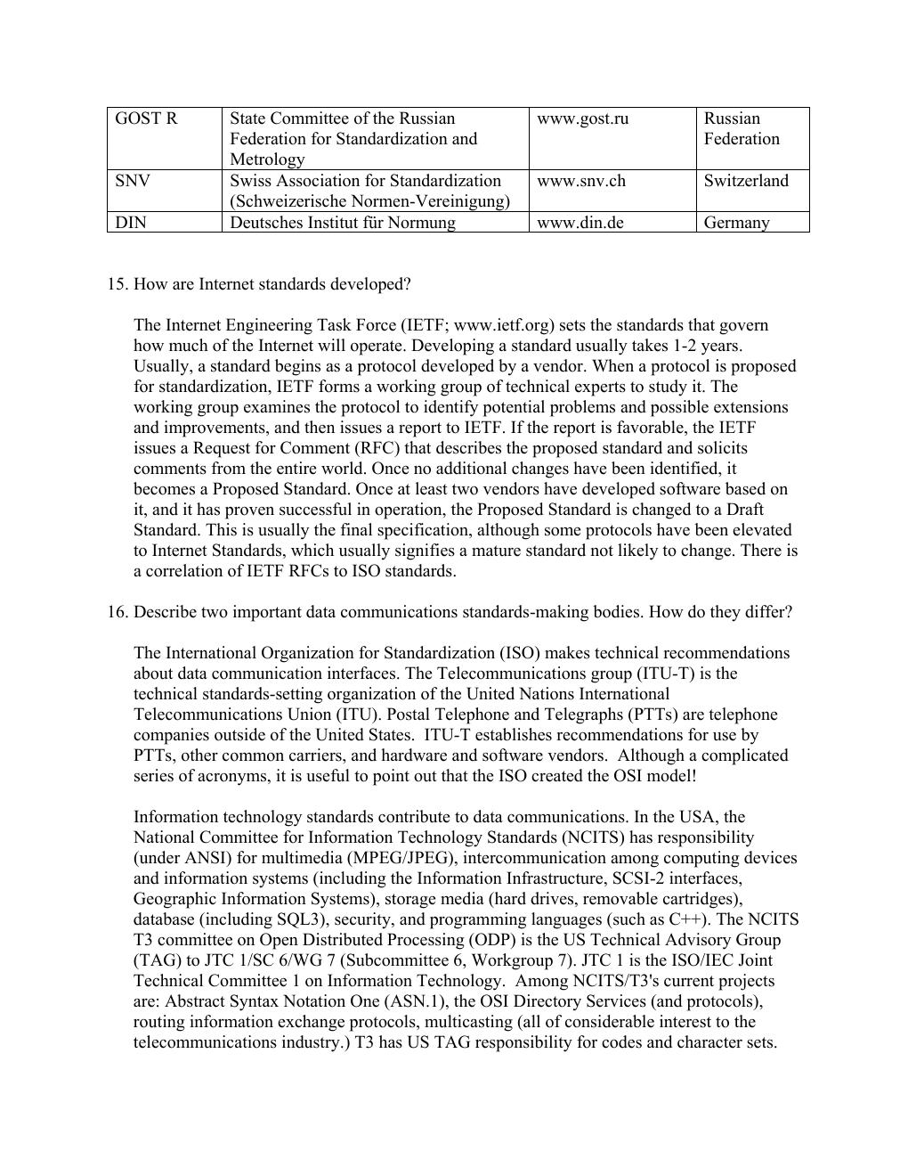 Preview page 9 of Solution Manual For Business Data Communications  and Networking  14th Edition by Jerry FitzGerald All Chapters 1- 12