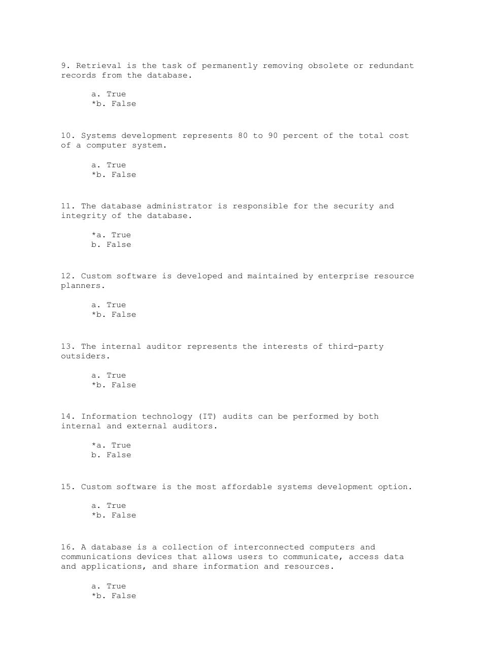 Preview page 2 of Test Bank For Accounting Information Systems 10th Edition By James A. Hall