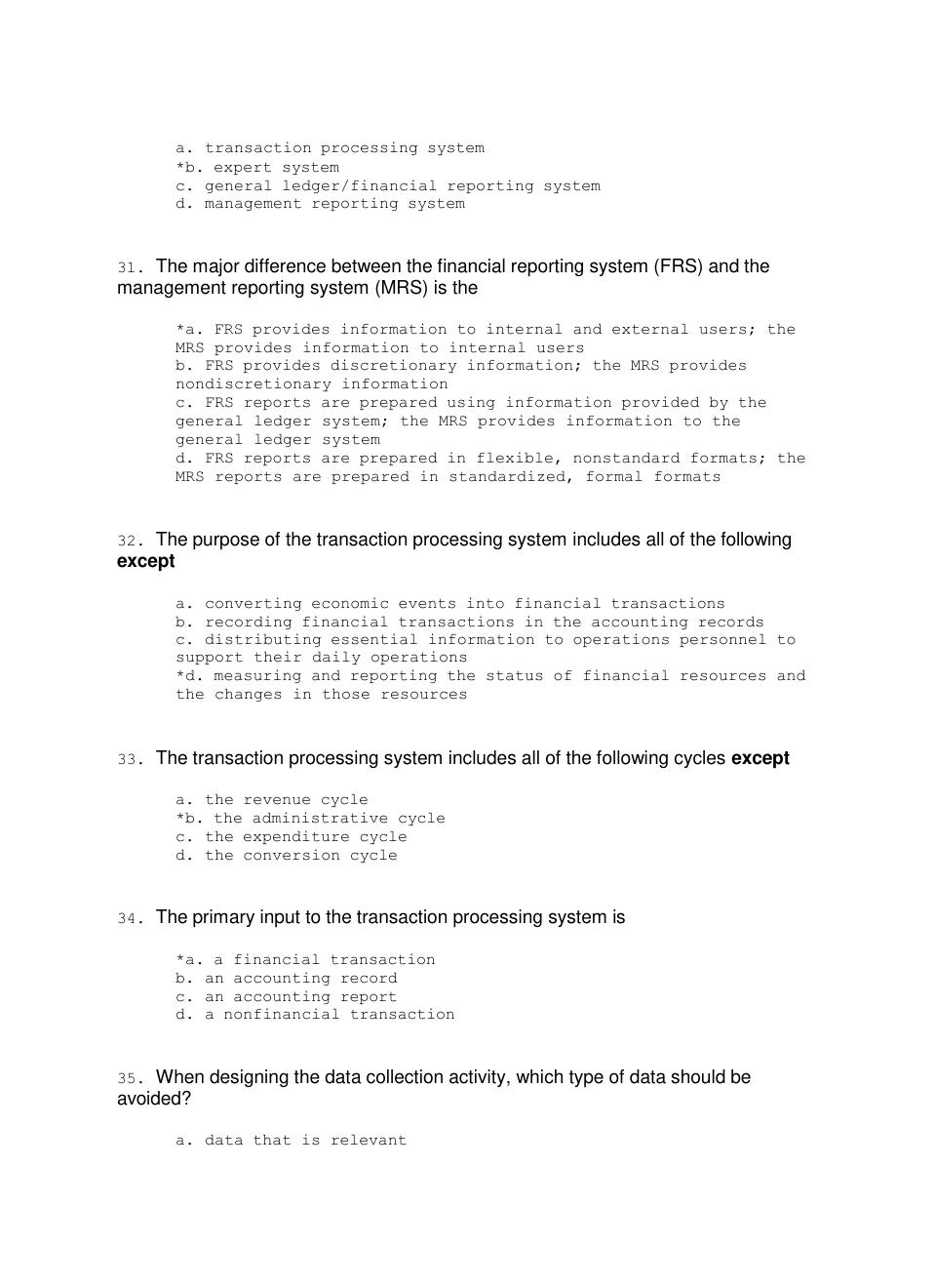 Preview page 5 of Test Bank For Accounting Information Systems 10th Edition By James A. Hall