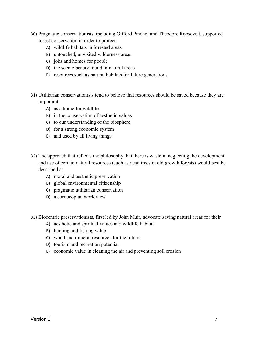Preview page 7 of TEST BANK  Environmental Science A Global Concern 16th Edition By William Cunningham