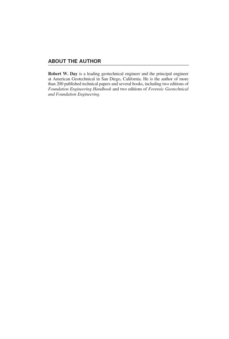 Preview page 7 of Geotechnical Engineers Portable Handbook 2nd Edition By Robert W. Day
