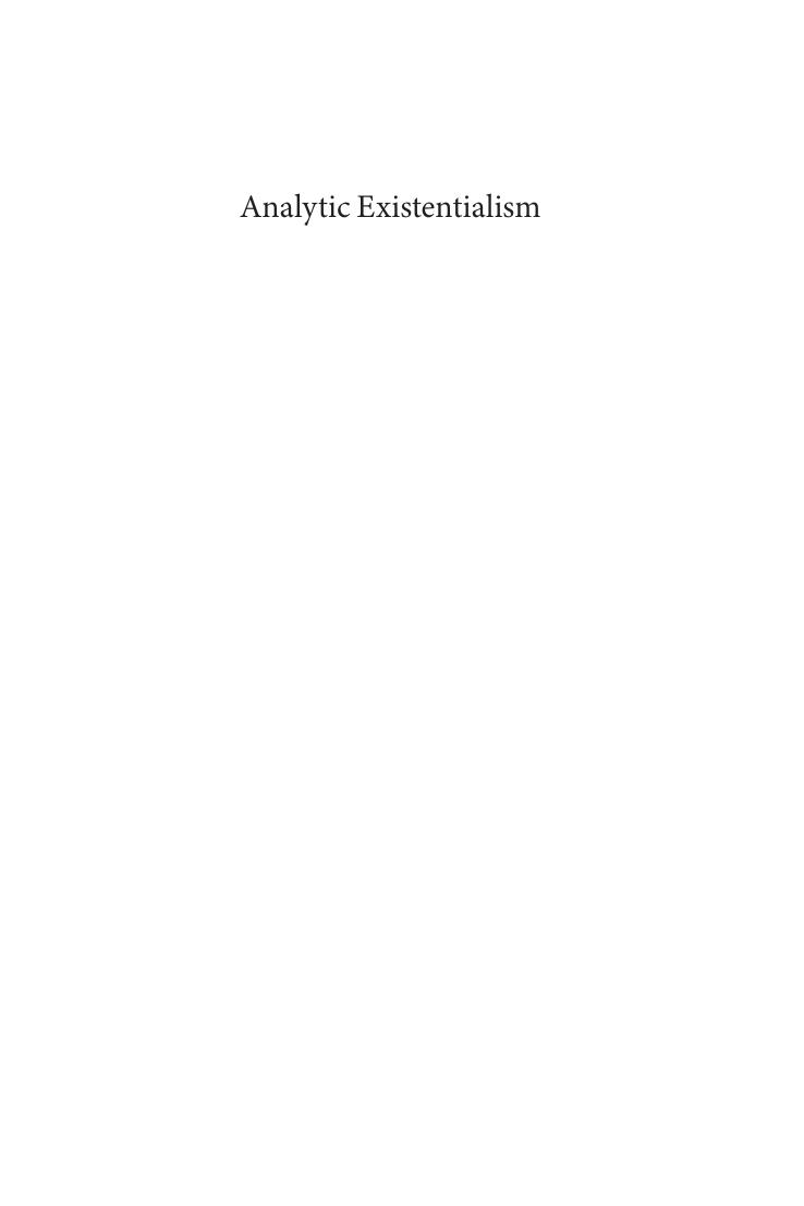 Preview page 2 of Analytic Existentialism 1st Edition By Berislav Marušić, Mark Schroeder