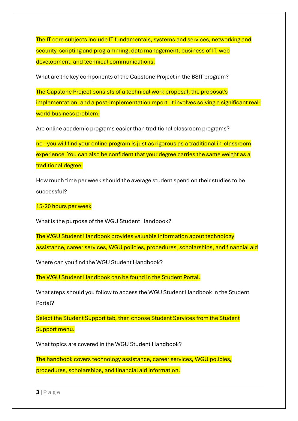 Preview page 3 of WGU ORIENTATION REVIEW EXAM