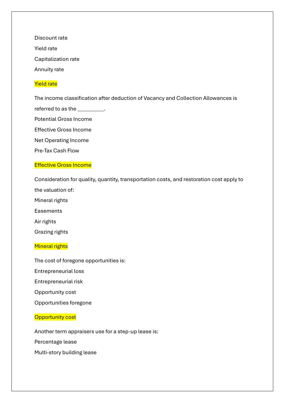 Preview page 3 of GENERAL APPRAISER INCOME APPROACH  PRACTICE EXAM
