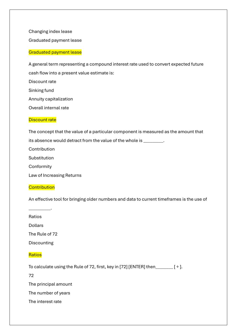 Preview page 4 of GENERAL APPRAISER INCOME APPROACH  PRACTICE EXAM