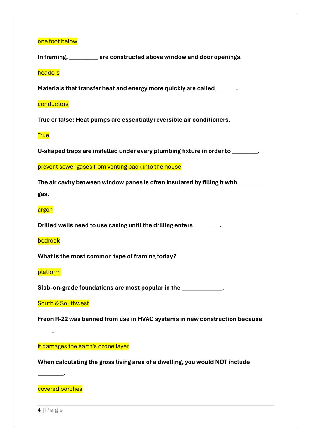 Preview page 4 of APPRAISER TRAINEE EXAM REVIEW