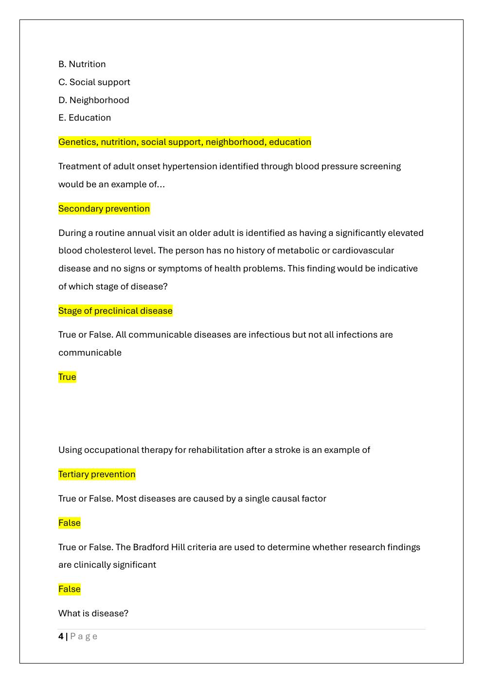 Preview page 4 of NSG-522 FINAL EXAM COMPREHENSIVE  STUDY GUIDE