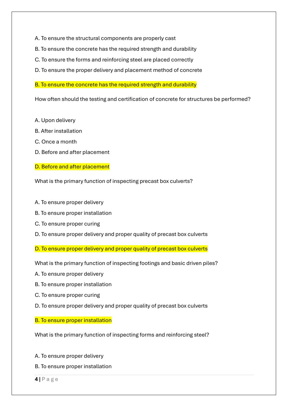 Preview page 4 of NICET LEVEL 2 EXAM PREP AND PRACTICE  EXAM