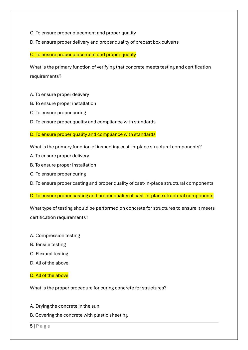 Preview page 5 of NICET LEVEL 2 EXAM PREP AND PRACTICE  EXAM