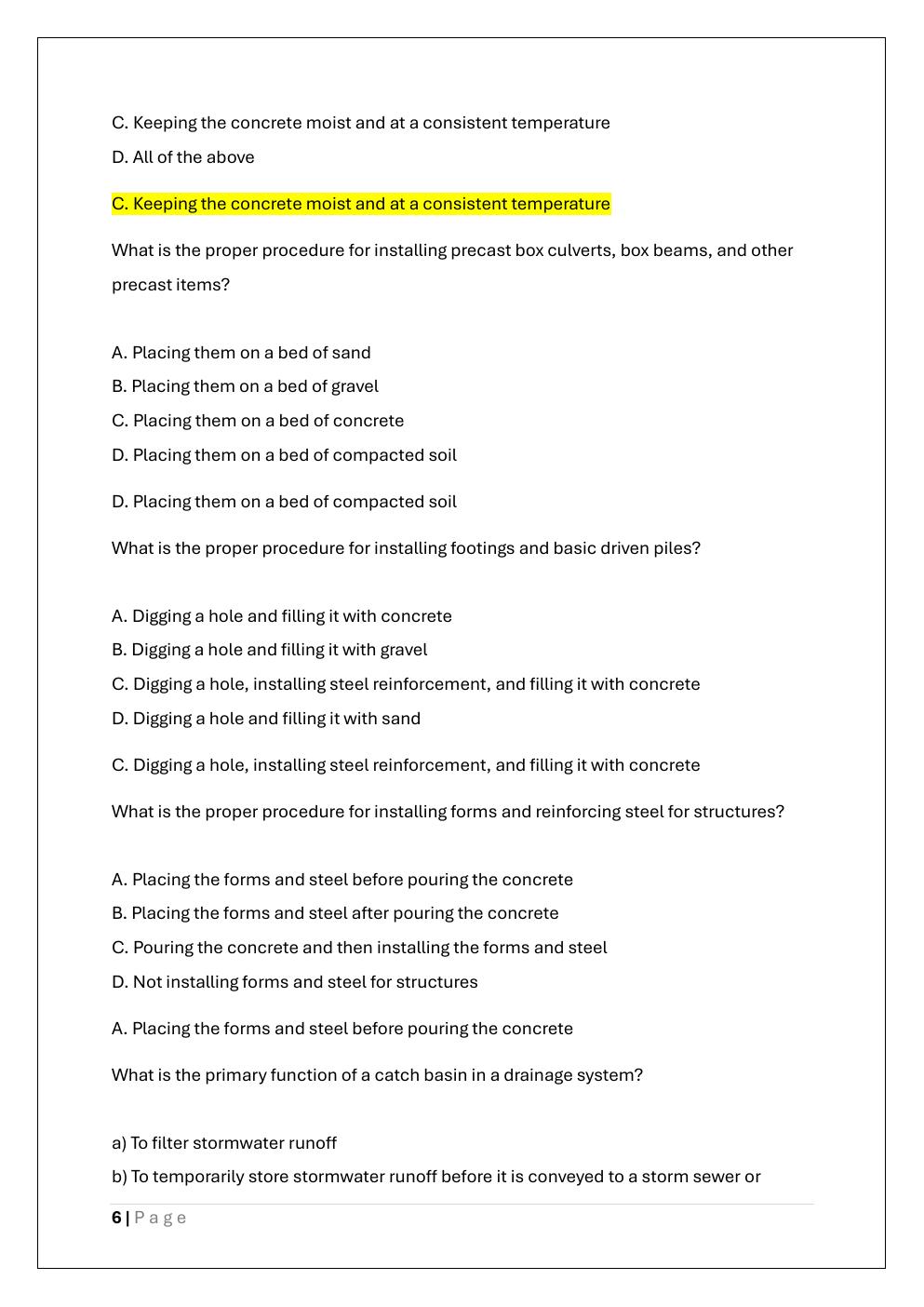 Preview page 6 of NICET LEVEL 2 EXAM PREP AND PRACTICE  EXAM