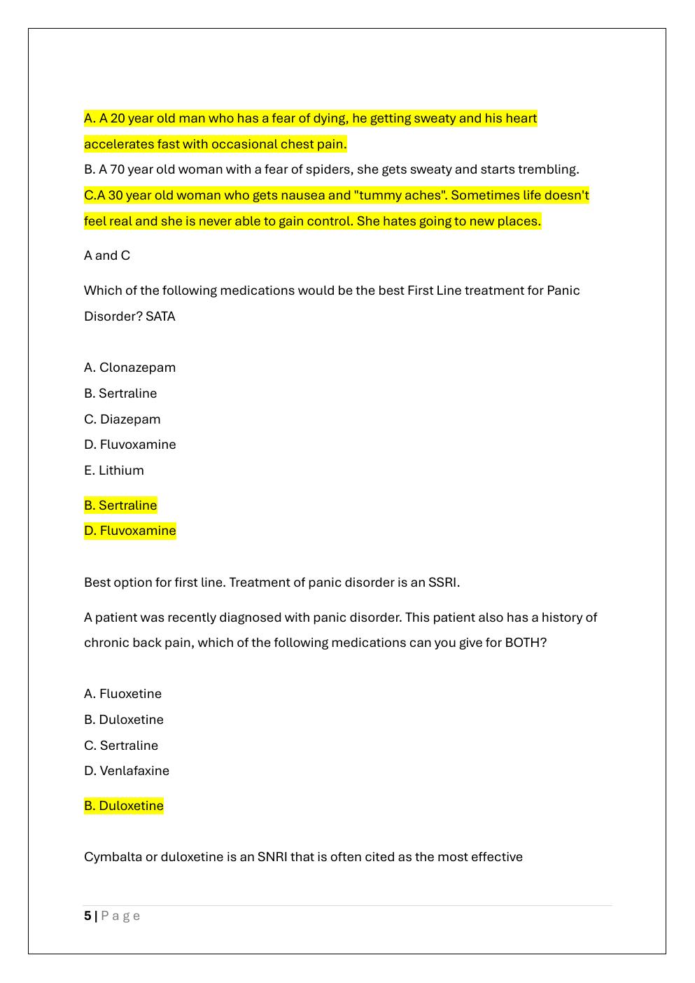 Preview page 5 of FINAL PRACTICE TEST FOR NURS 5434  FAMILY III