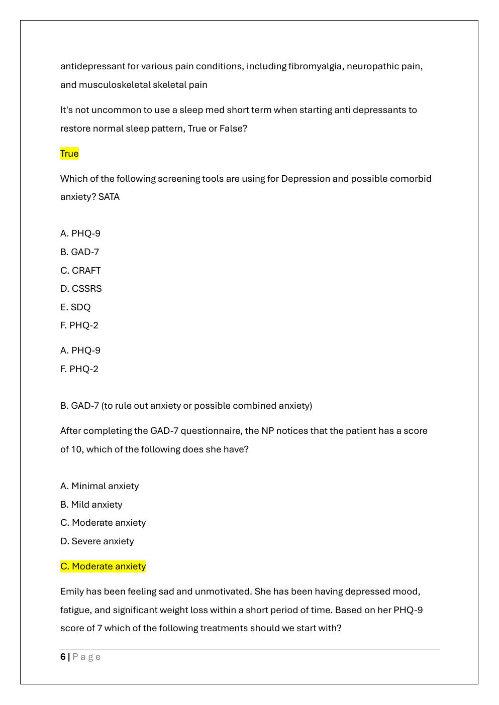 Preview page 6 of FINAL PRACTICE TEST FOR NURS 5434  FAMILY III