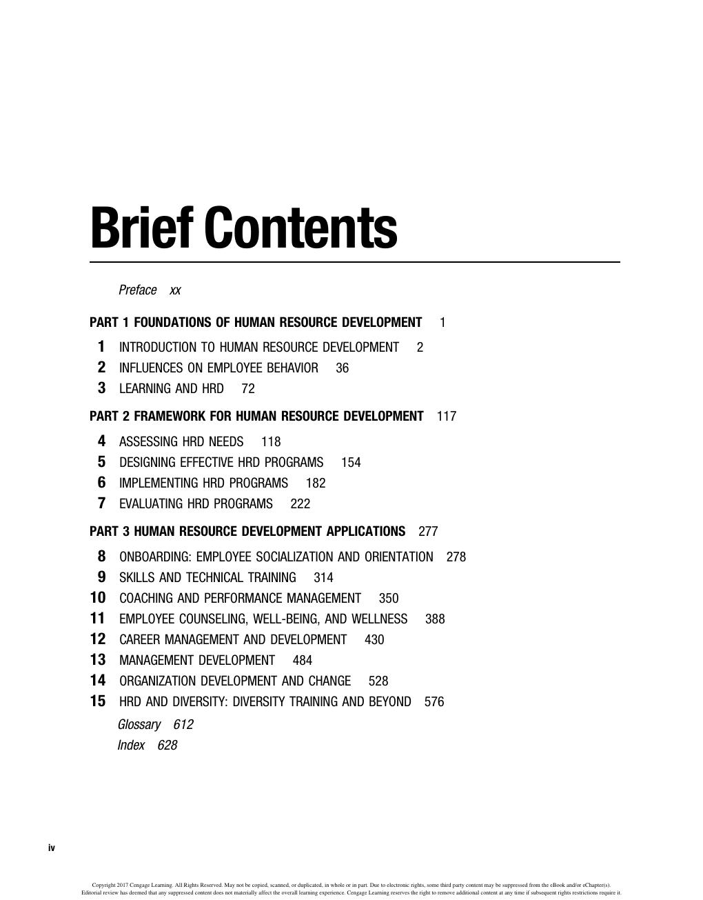 Preview page 6 of Human Resource Development 7th Edition by Jon Werner