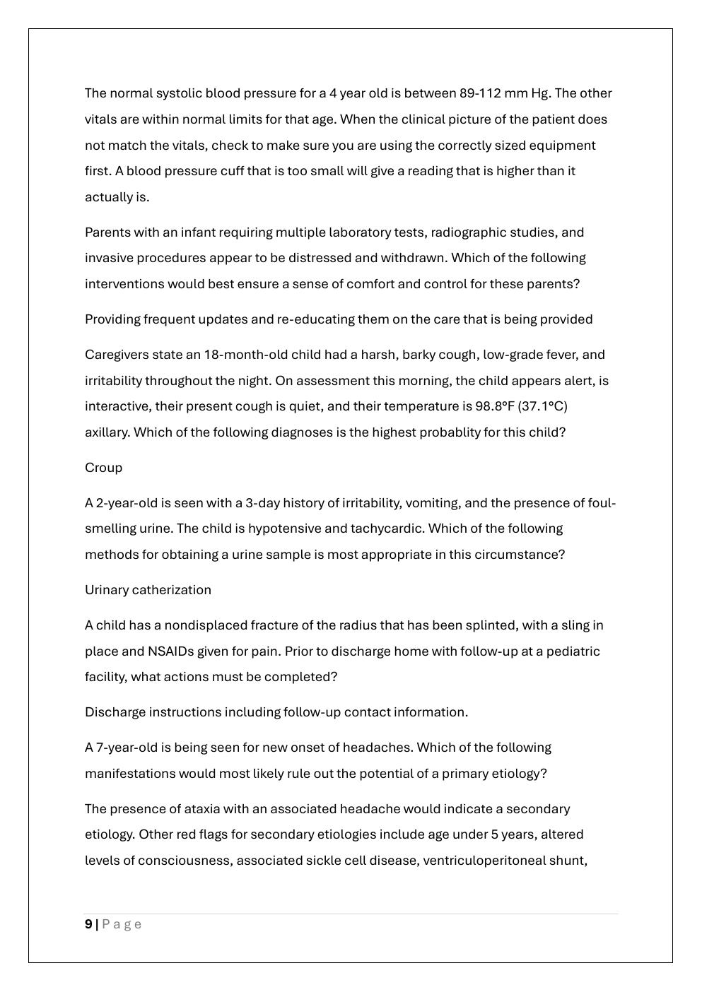 Preview page 9 of ENPC 6th EDITION PRACTICE EXAM