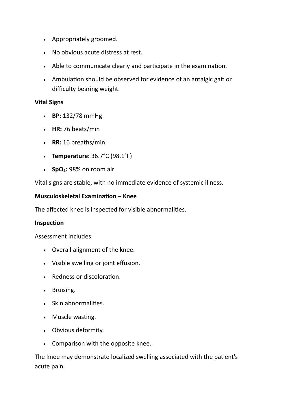 Preview page 5 of COMPREHENSIVE I-HUMAN CASE STUDY.  CHESTER WILSON, 57-YEAR-OLD. REASON  FOR ENCOUNTER: ACUTE LEFT KNEE PAIN  FOR 2 DAYS.