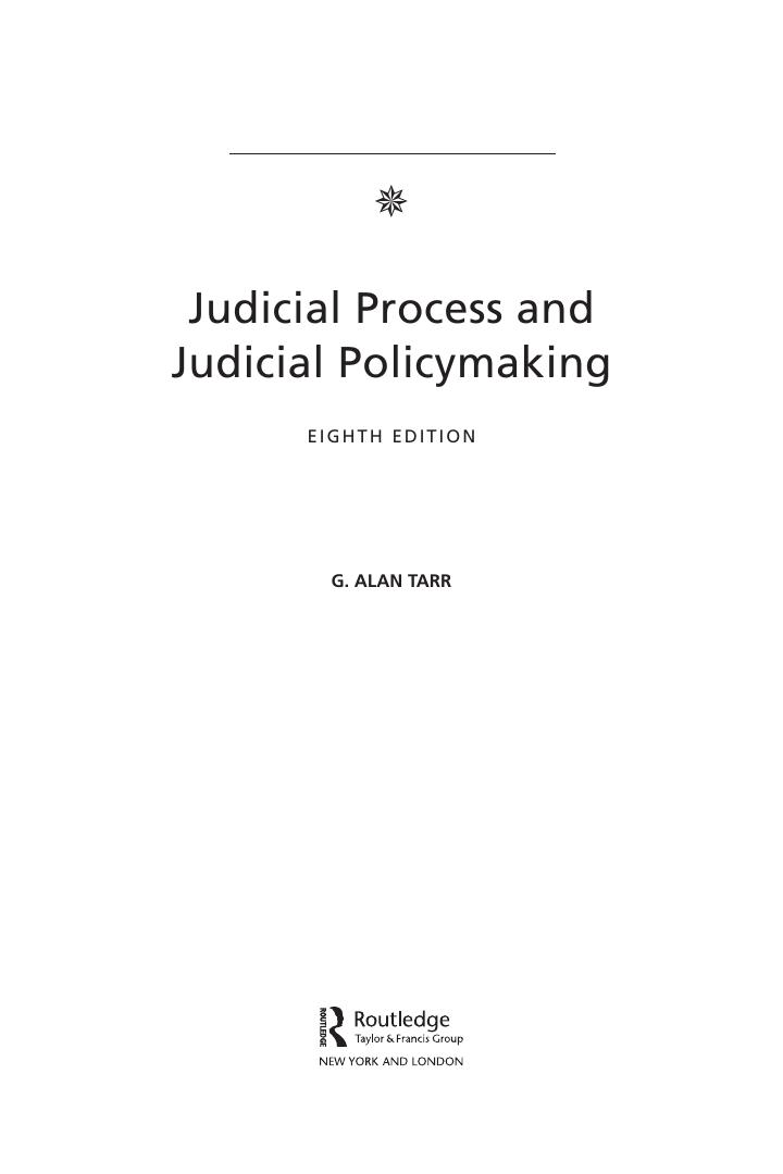 Preview page 4 of Judicial Process and Judicial Policymaking 8th Edition by Alan Tarr