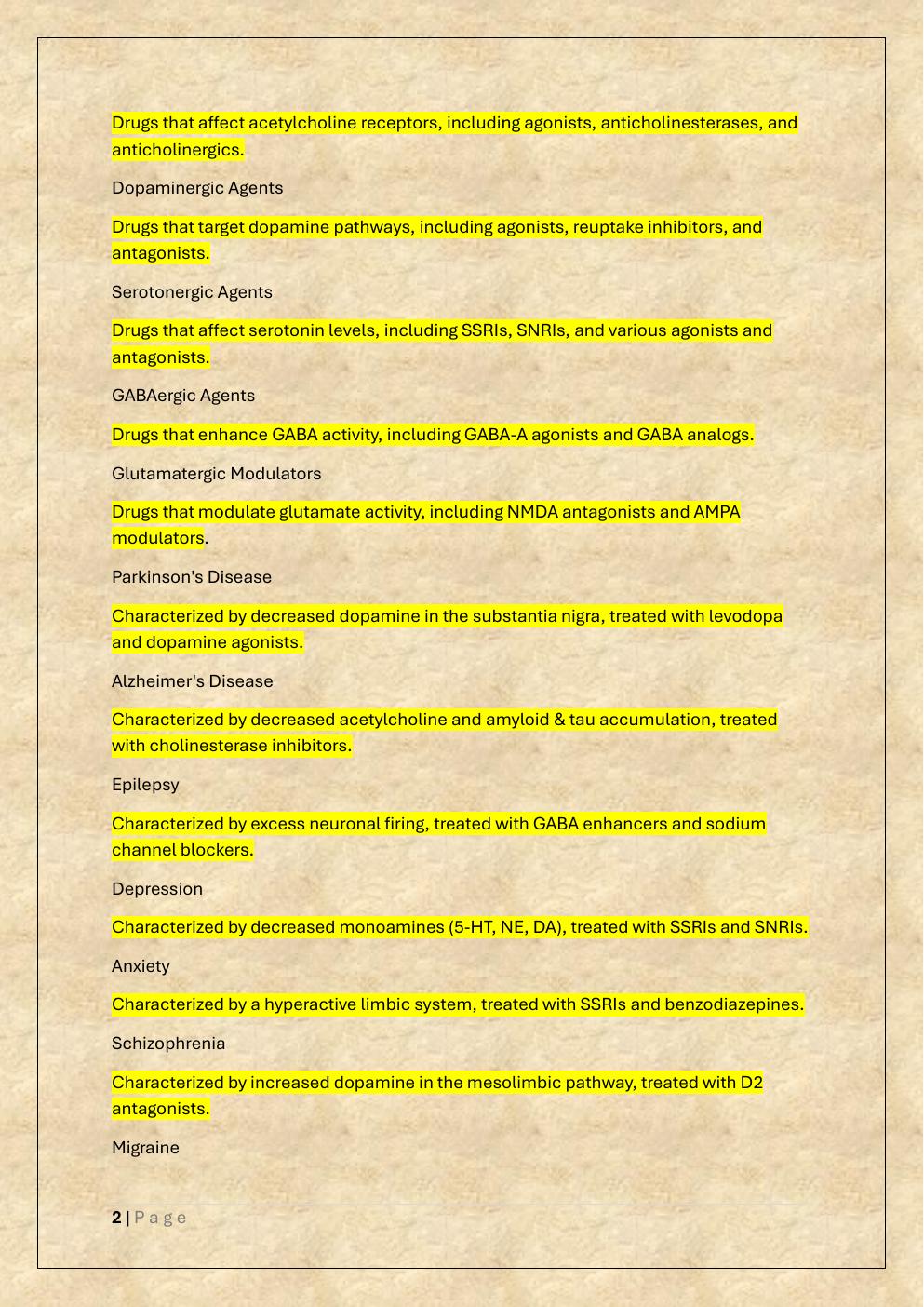 Preview page 2 of WGU D116 ADVANCED PHARMACOLOGY  STUDY GUIDE EXAM