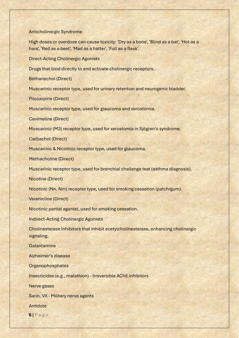 Preview page 6 of WGU D116 ADVANCED PHARMACOLOGY  STUDY GUIDE EXAM
