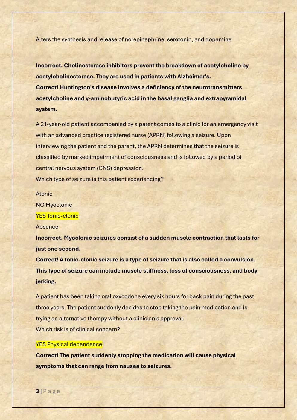 Preview page 3 of WGU D116 ADVANCED PHARMACOLOGY  EXAM