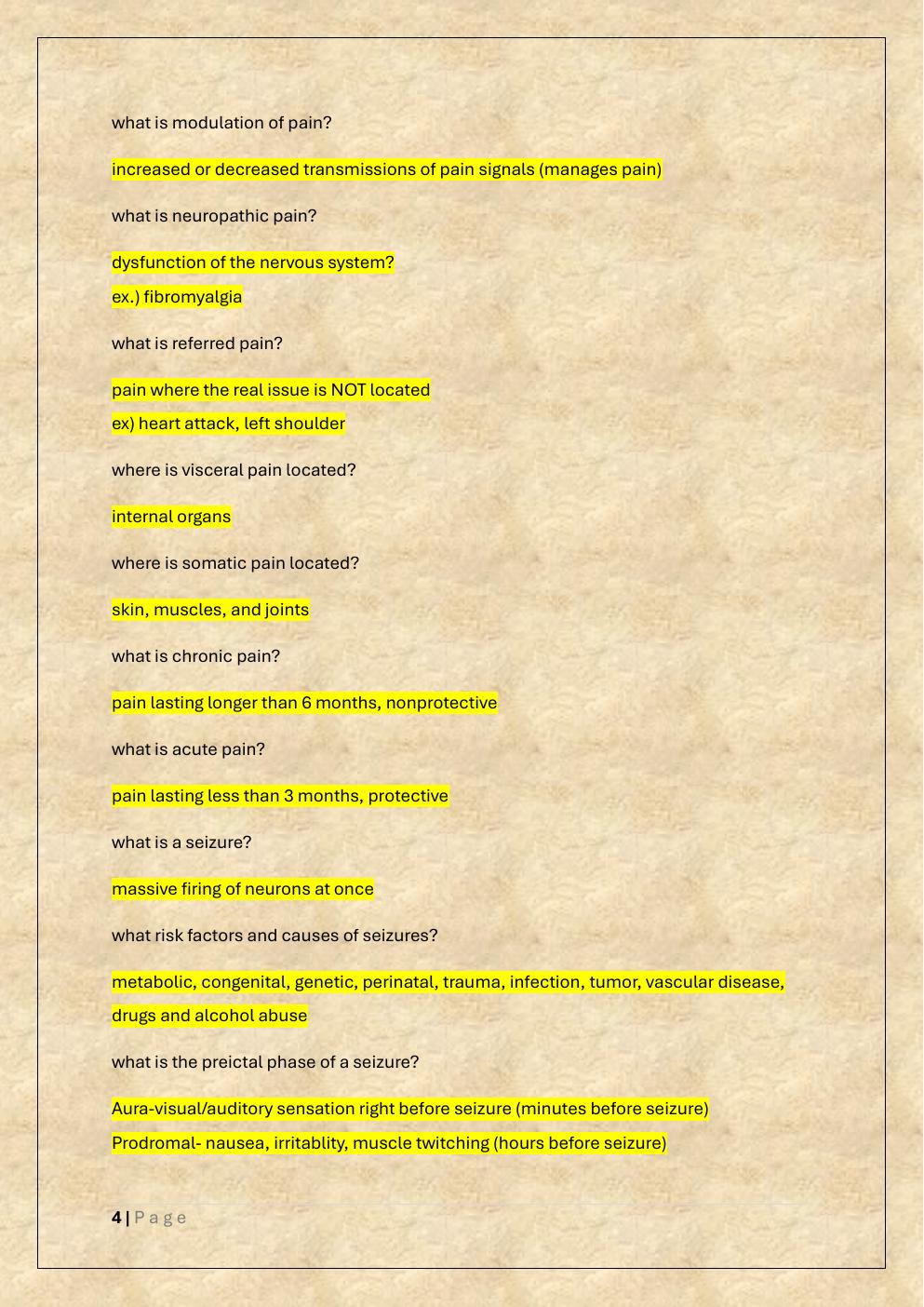 Preview page 4 of NR283: PATHOPHYSIOLOGY FINAL STUDY  GUIDE EXAM