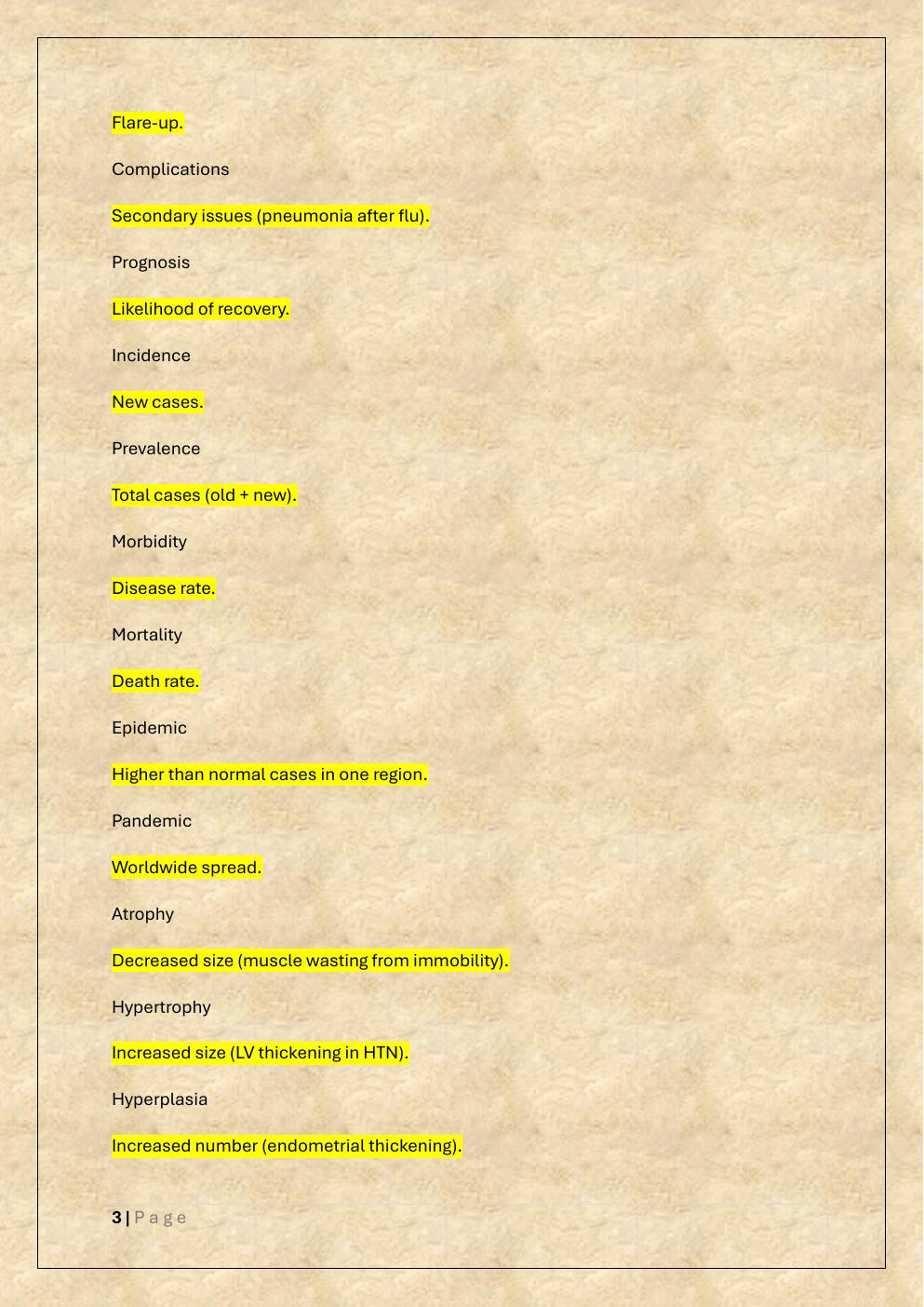 Preview page 3 of NR283: PATHOPHYSIOLOGY FINAL STUDY  GUIDE EXAM