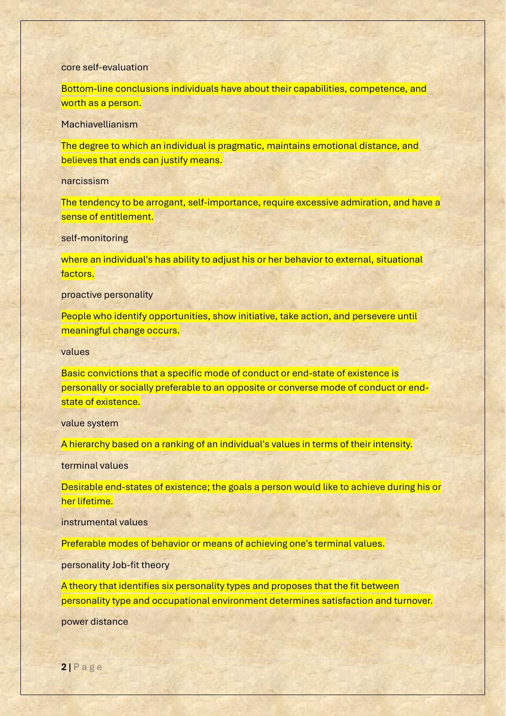 Preview page 2 of WGU C715 ORGANIZATIONAL BEHAVIOR  EXAM