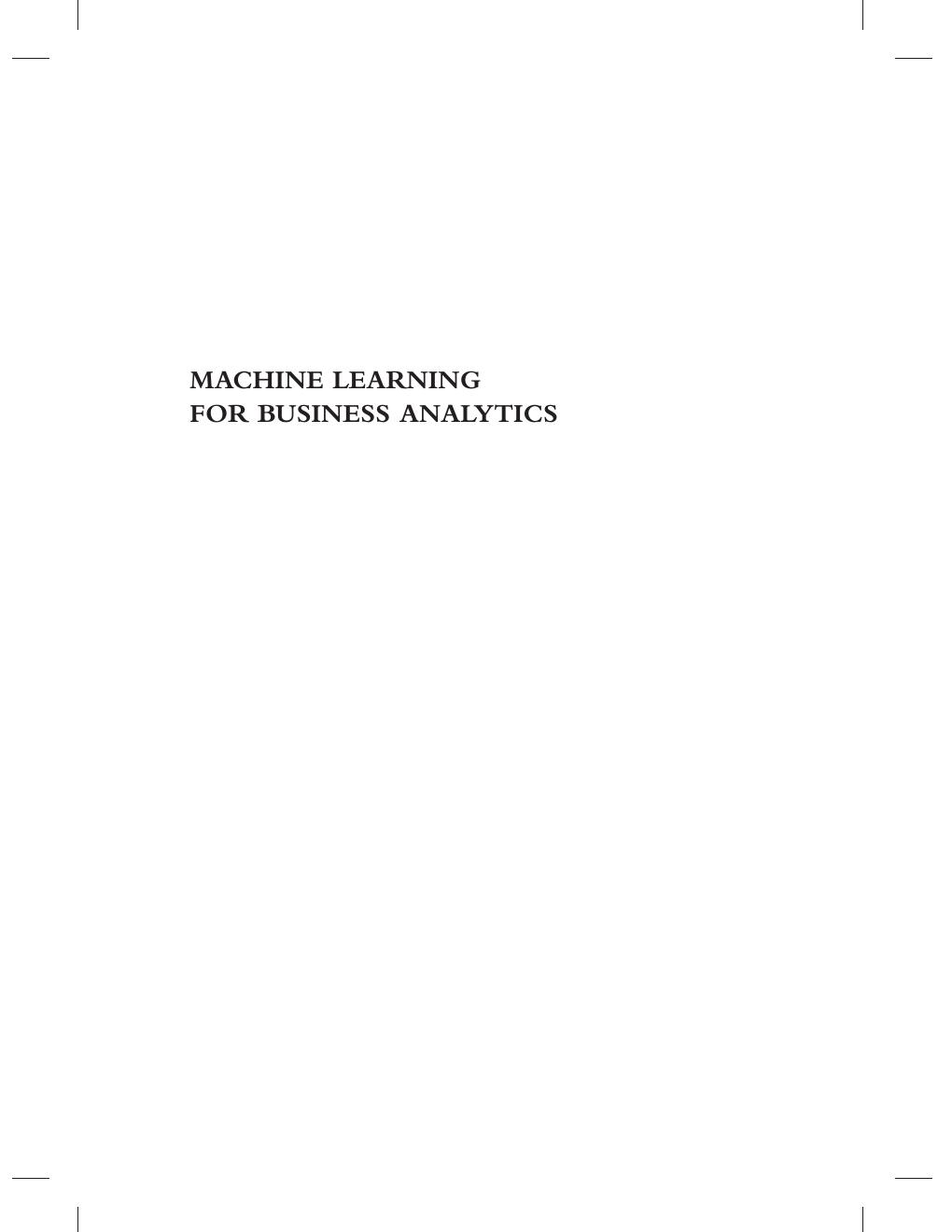 Preview page 3 of Machine Learning for Business Analytics Concepts, Techniques, and Applications in Python 2nd Edition by Galit Shmueli, P