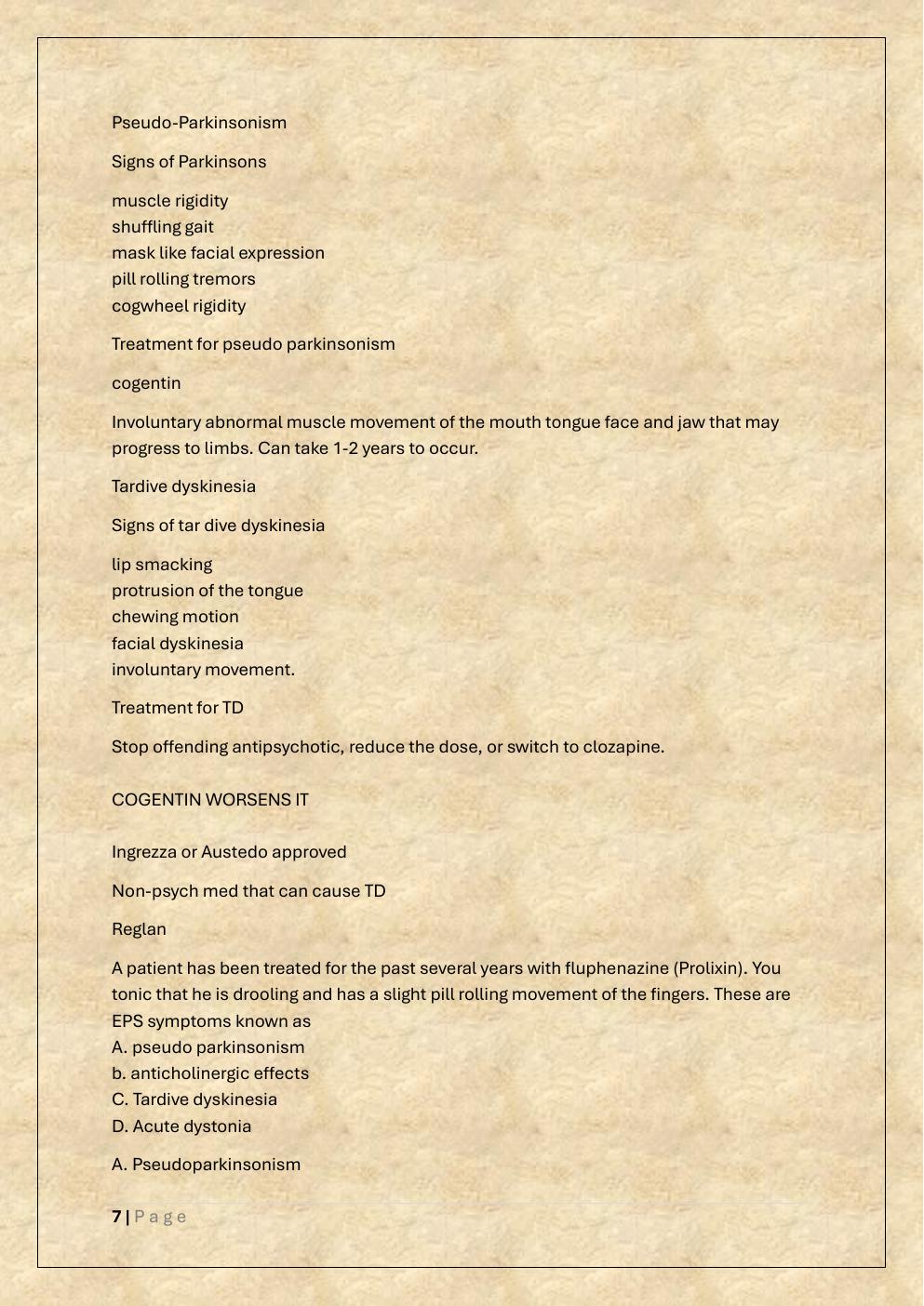 Preview page 7 of GEORGETTE REVIEW PMHNP EXAM